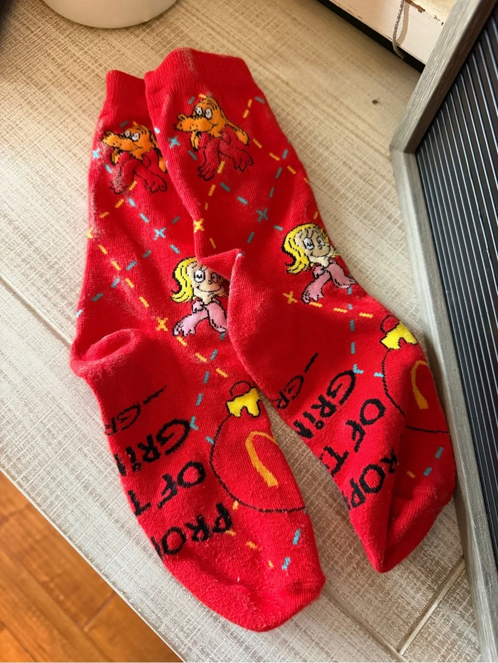 McDonald’s Grinch meal red Socks